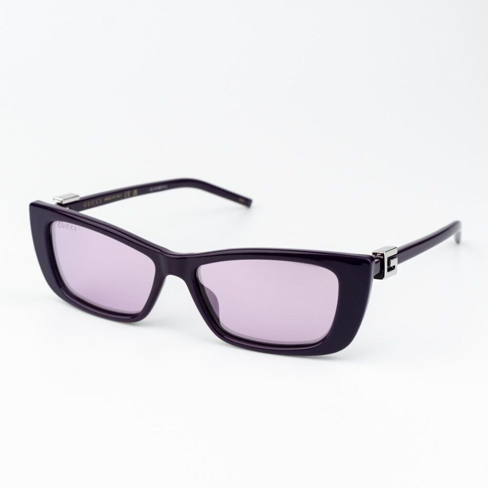 Gucci Women Sunglasses Violet Mirror Cat Eye GG1681S 005 BRAND NEW - Picture 2 of 9